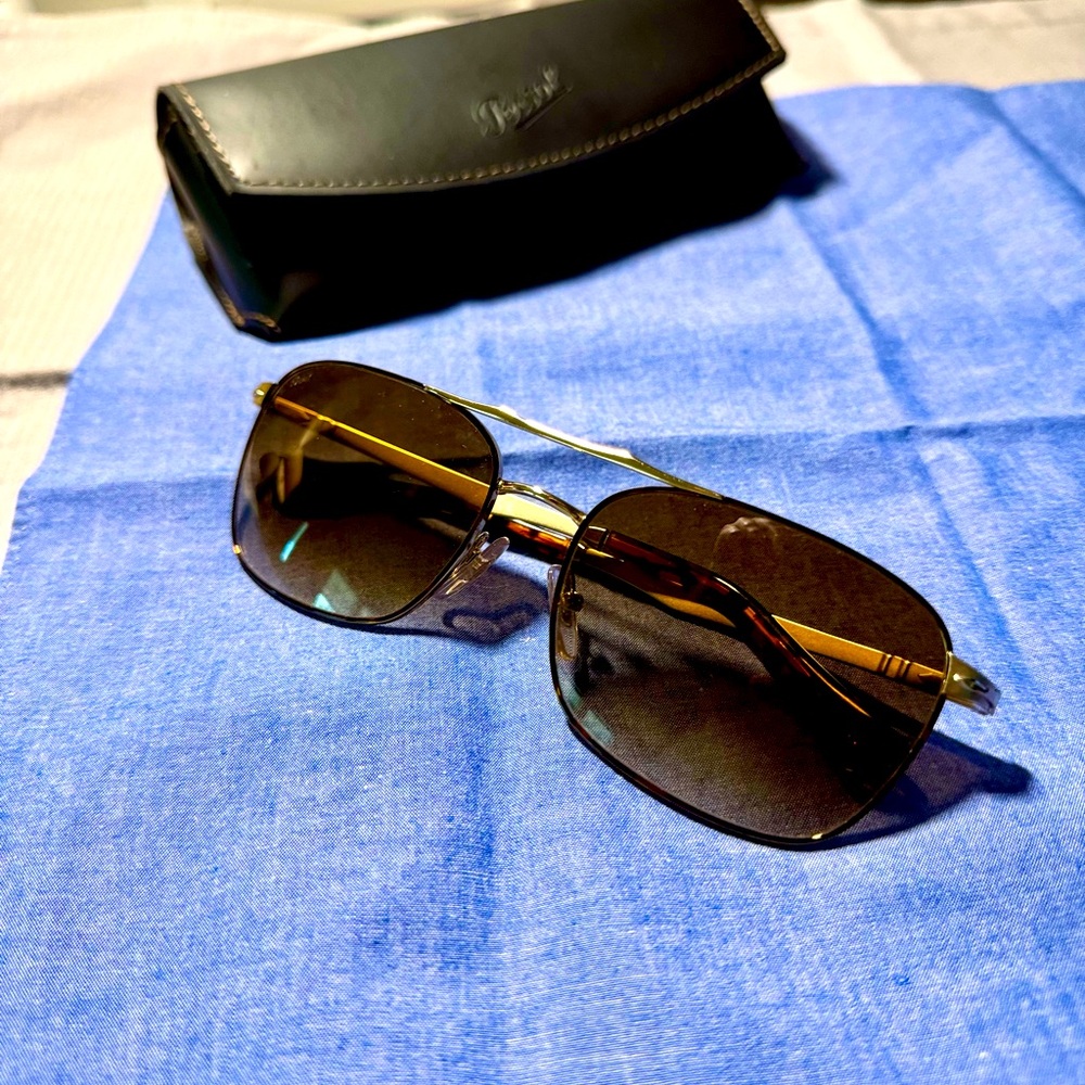 Persol Classic Gold Aviator Sunglasses